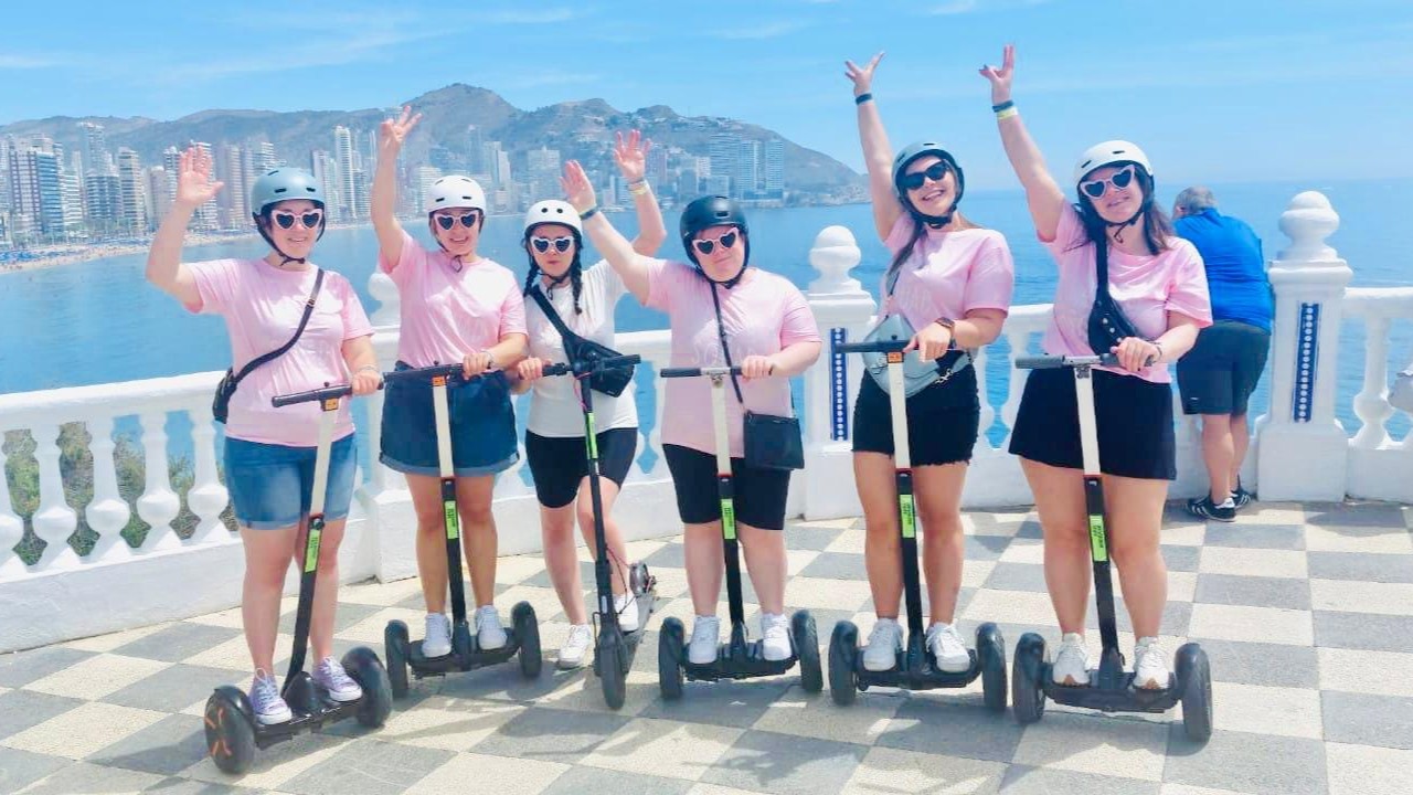 party group on Benidorm segway tour